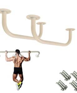 Barra de dominadas montada en la pared, barra de -blanco