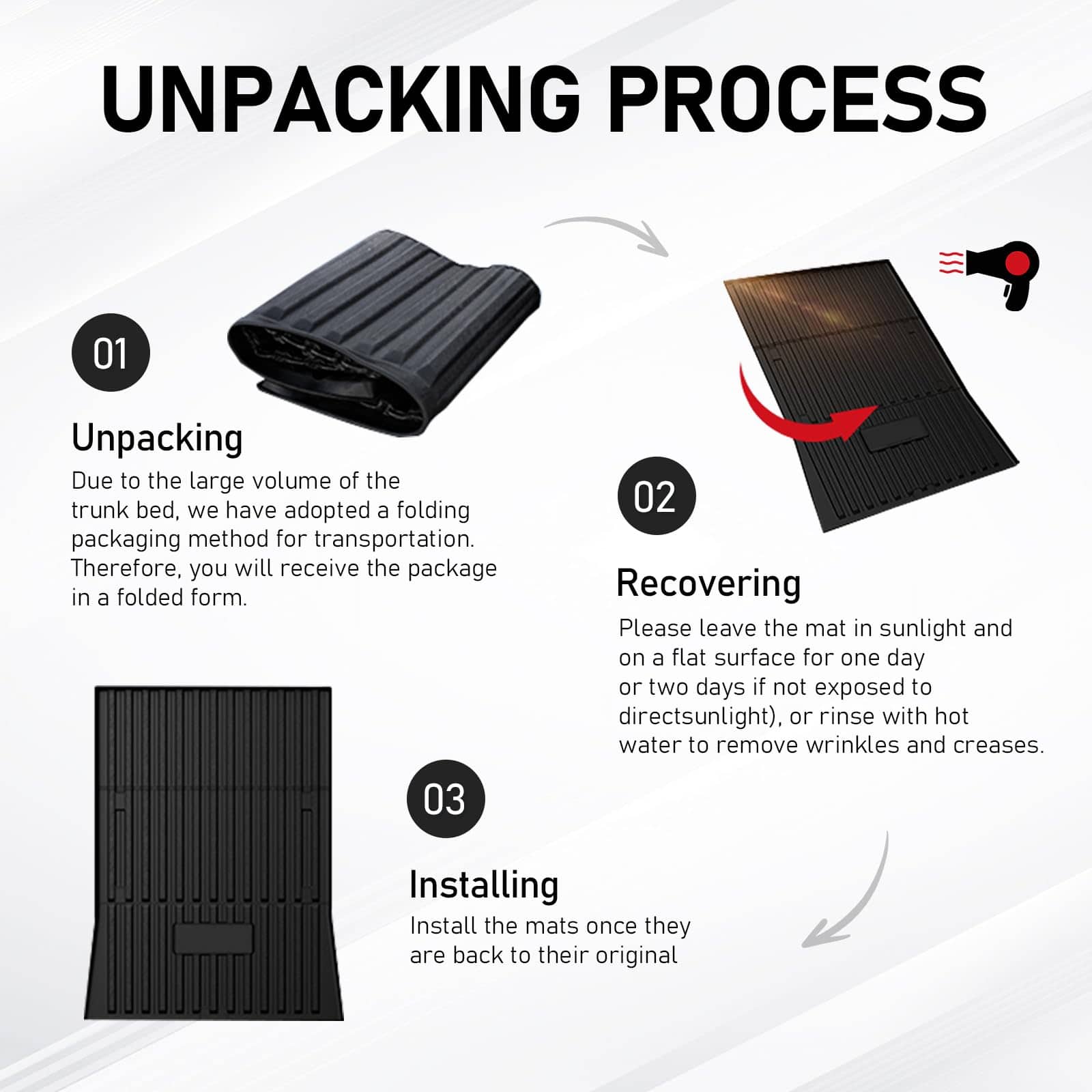 Tapete para cama, forro y tapetes para piso de Cykomy para - Imagen 7