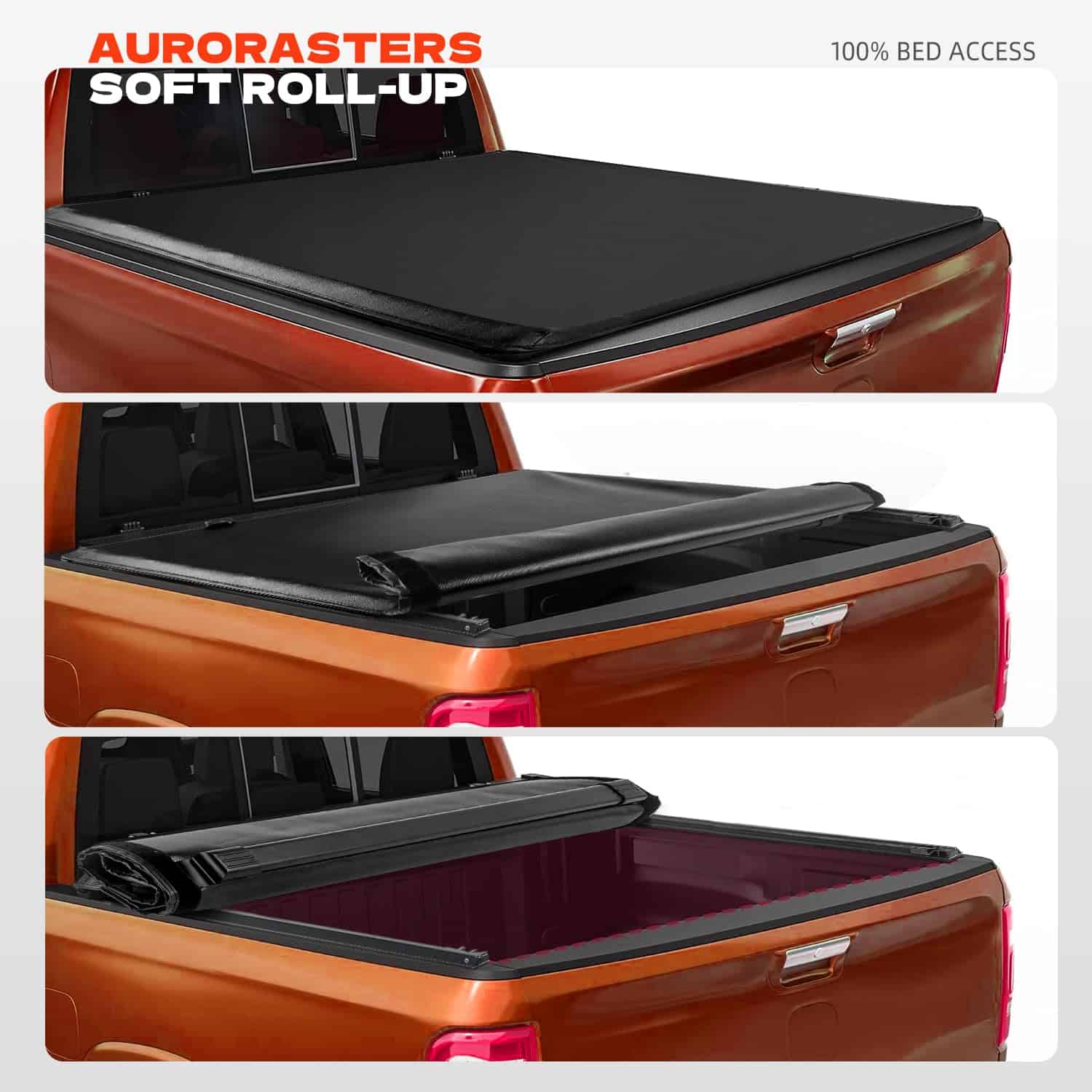 Cubierta suave para cama de camión enrollable Aurorasters - Imagen 4