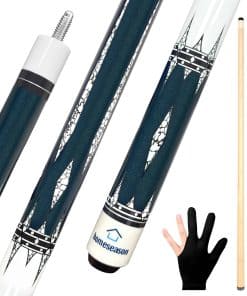 Palo de Billar de 58 Pulgadas con Punta de Cuero de Fibra