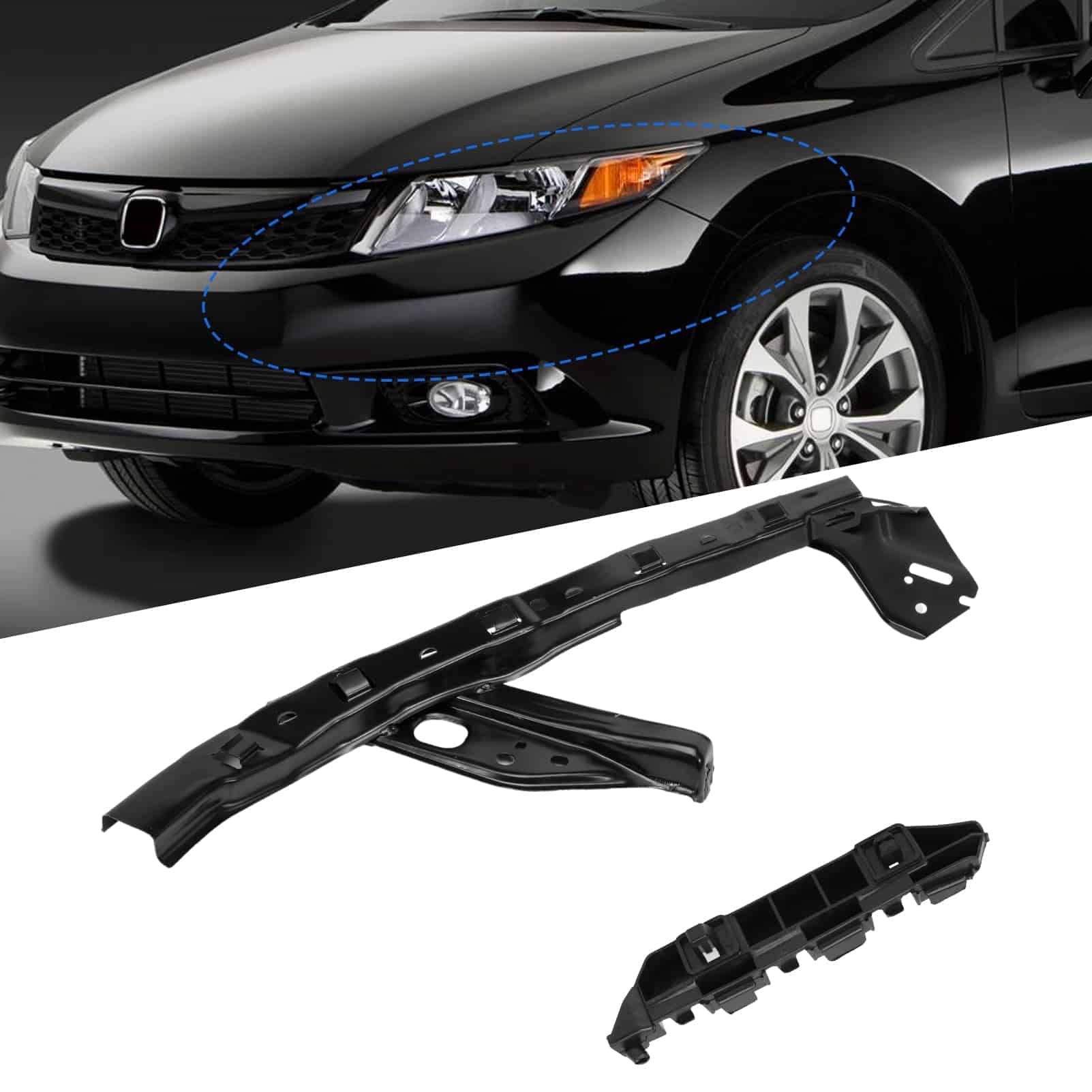 Kit de Soporte de Montaje del Faro Delantero y Parachoques - Imagen 4