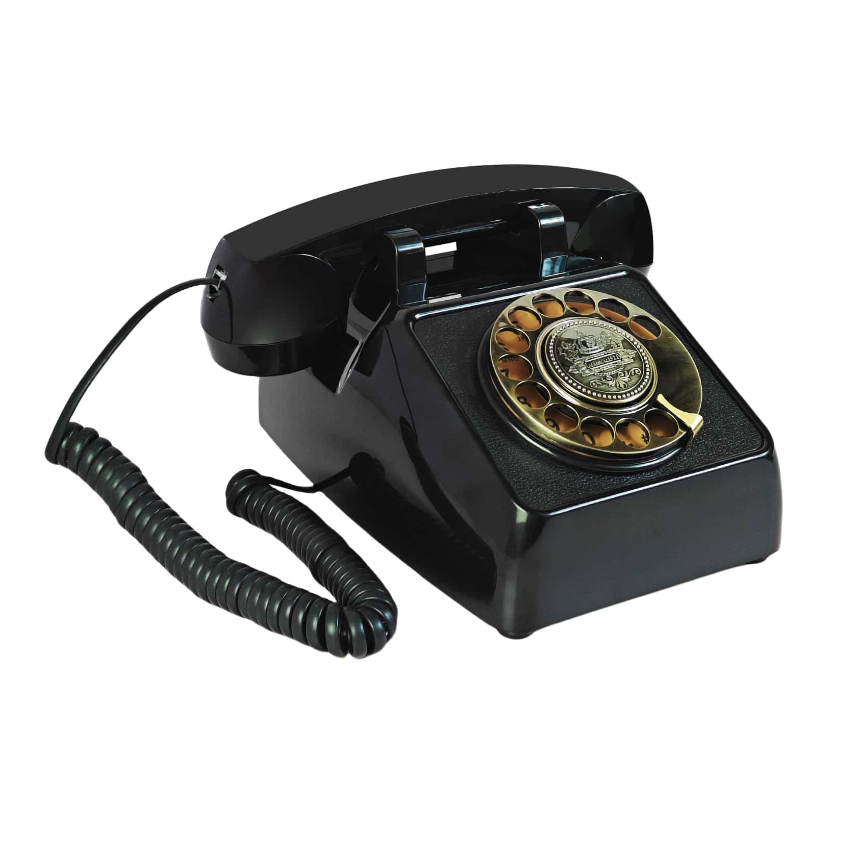 Teléfonos fijos vintage para el hogar, negro bronce retro - Imagen 8