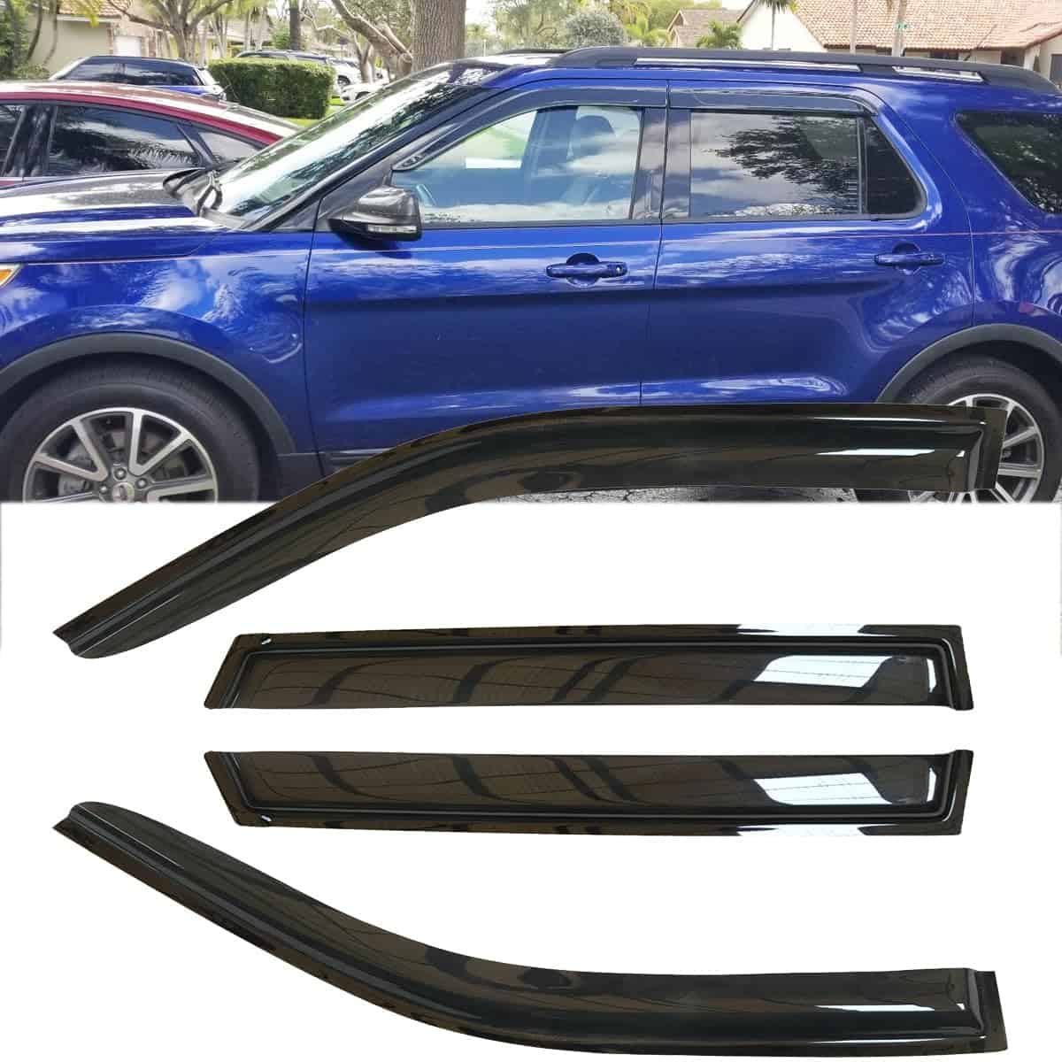 4pcs Original Deflectores de Viento Laterales irrompibles