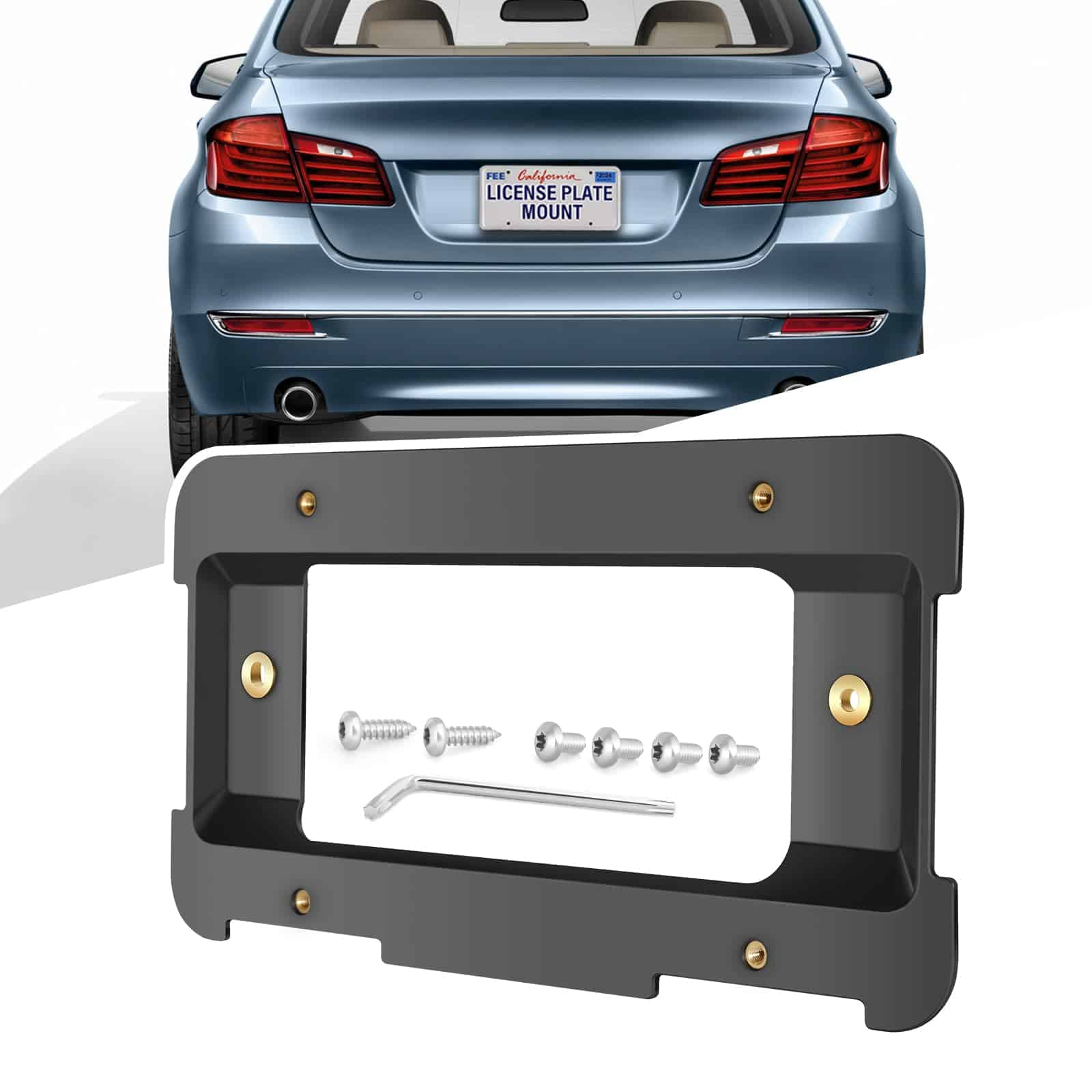 Marco de matrícula trasera para 2005-2023 BMW