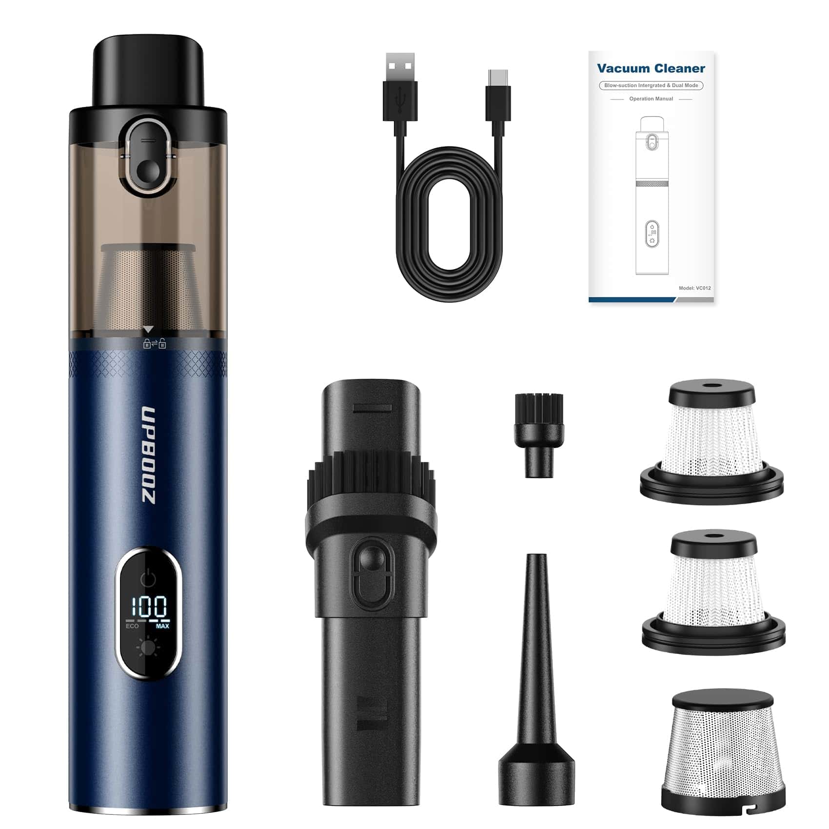 Aspiradora de Coche, Aspiradora Portátil Inalámbrica, - Imagen 8