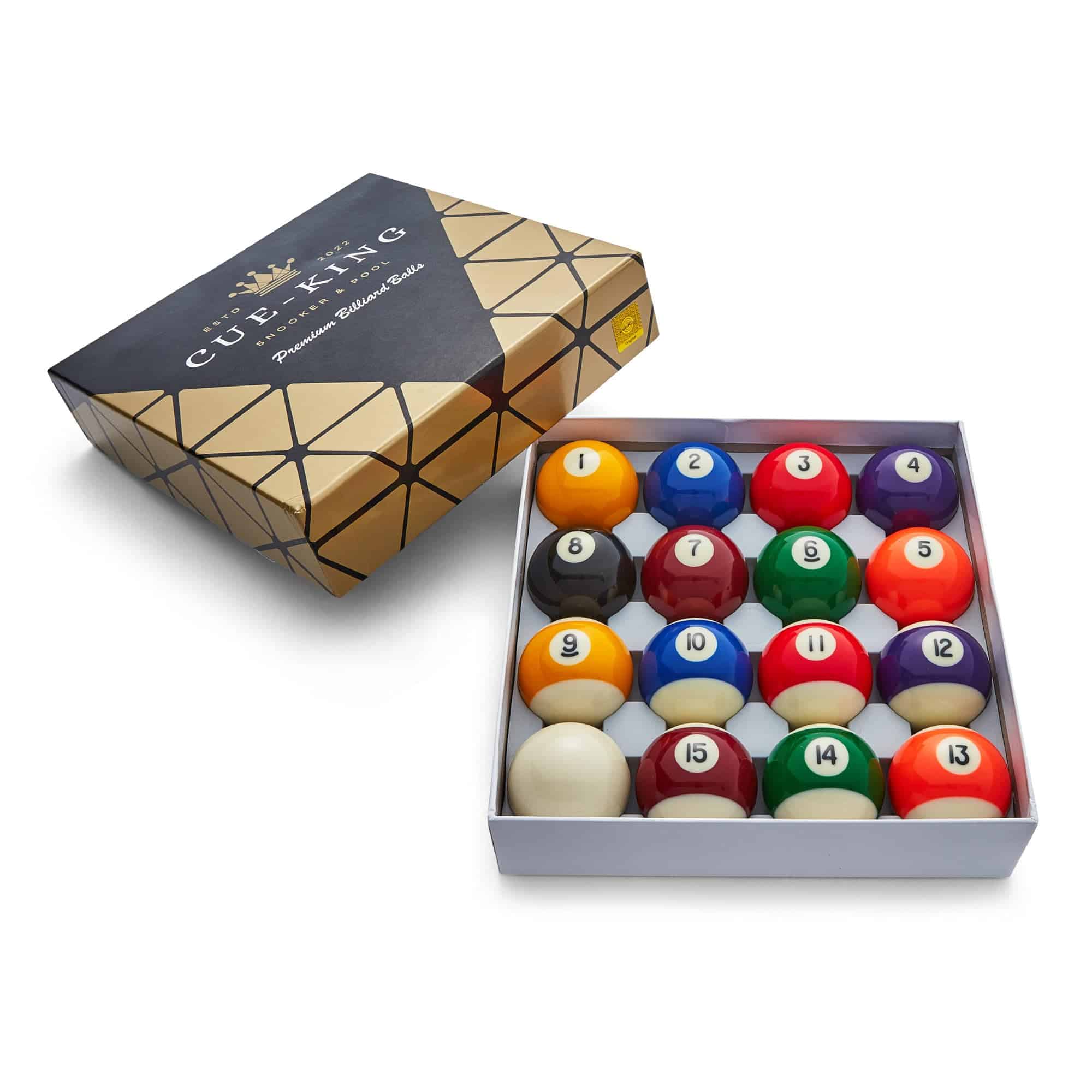Bolas de Billar Cue-King, Billiard Balls, Grado AA, Tamaño