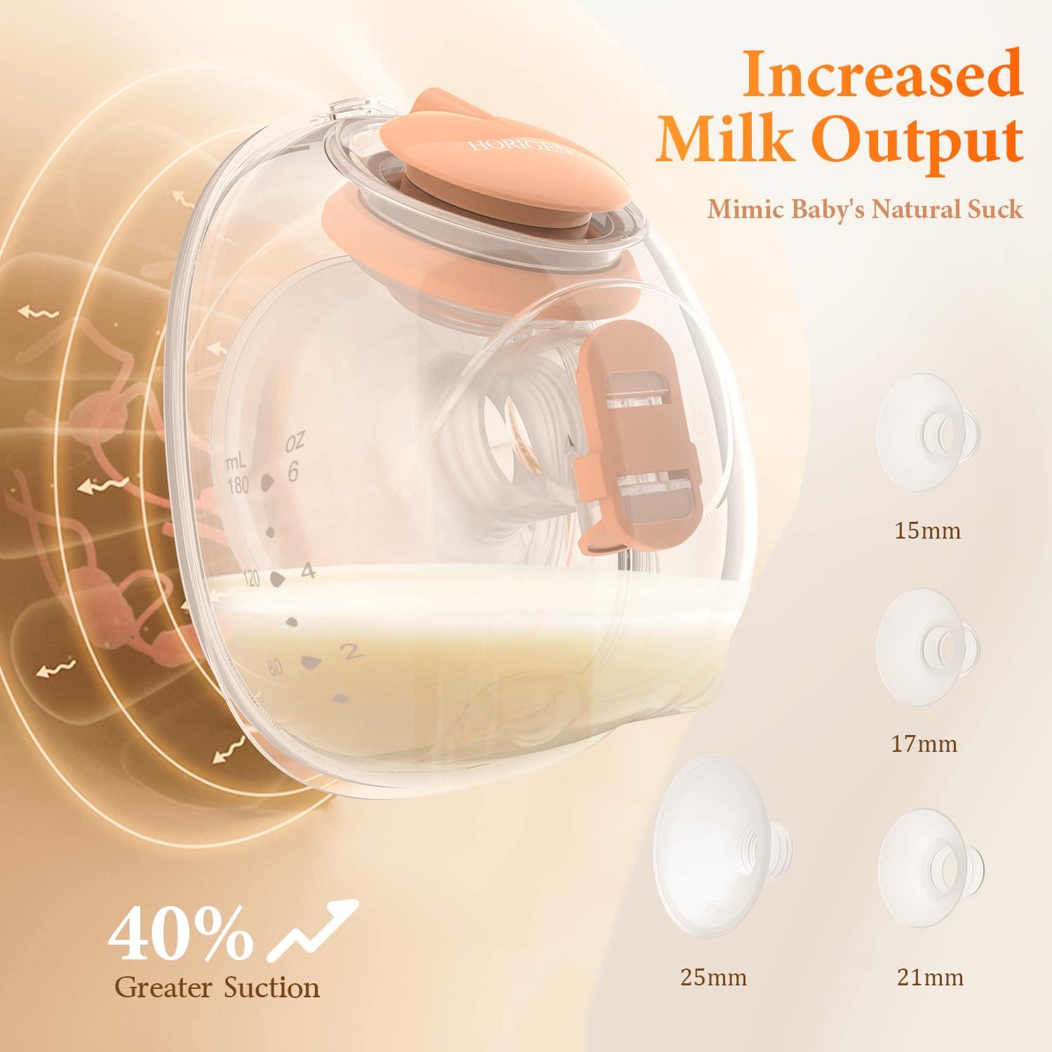 Extractor de Leche Sin Manos Portátil D6, Extractor de - Imagen 6