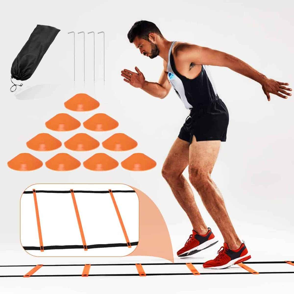 9TH SHOP Agility Ladder, Speed Ladder Agility Ladder, 20