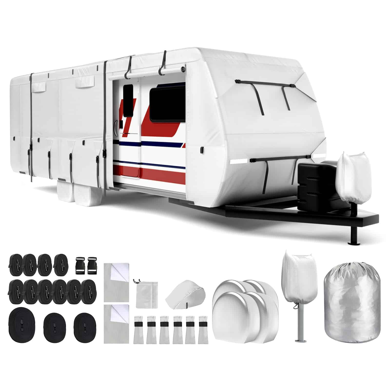 Fundas para remolque para viaje Mofeez de tela Oxford,