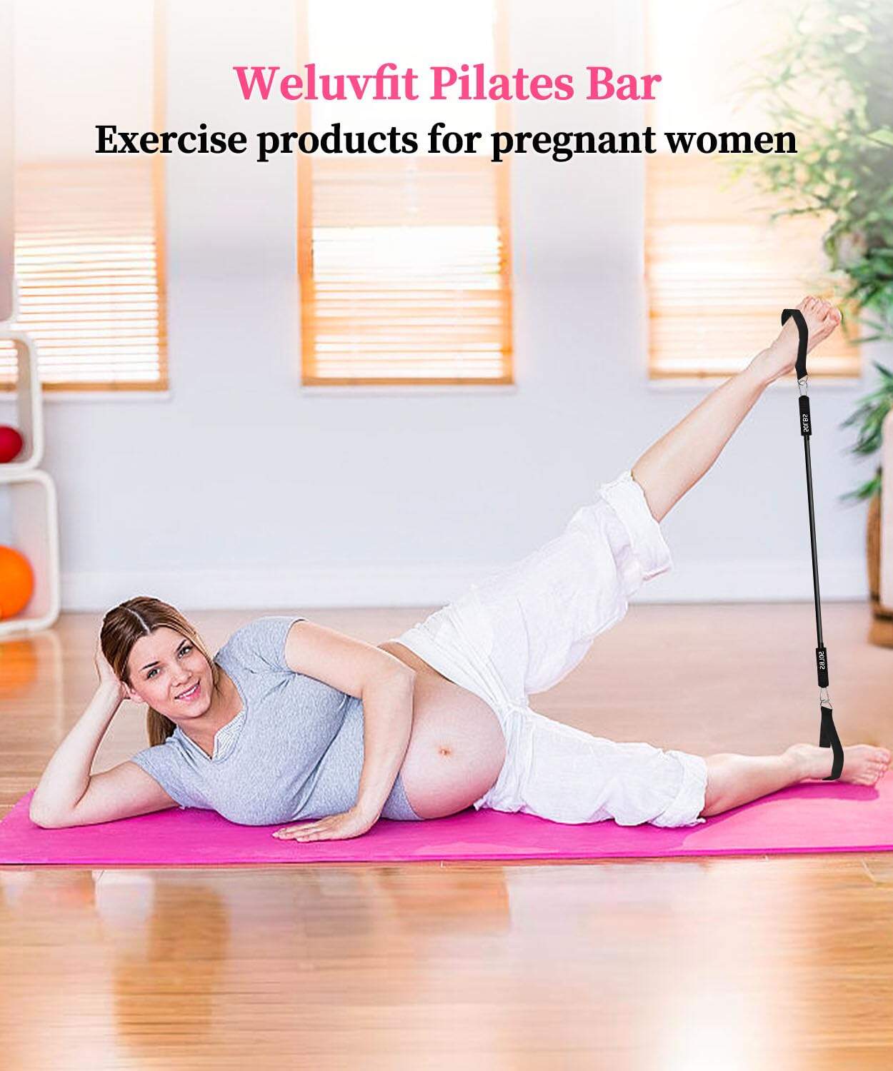 Kit de Barra de Pilates Portátil Multifuncional con Bandas - Imagen 7