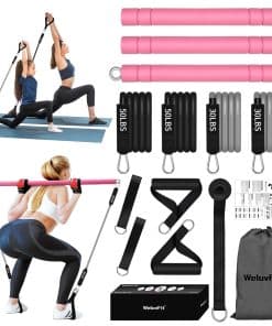 Kit de Barra de Pilates Portátil Multifuncional con Bandas