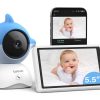 Monitor de video para bebé WUUK 2K, monitor de bebé de