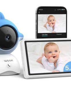 Monitor de video para bebé WUUK 2K, monitor de bebé de