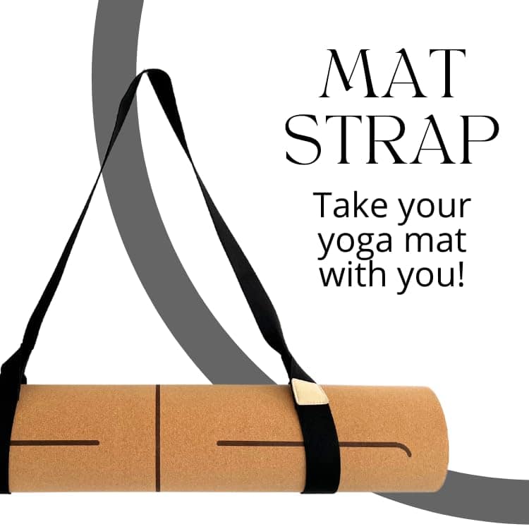 Tapete de Yoga de Corcho y Caucho Premium -Negro - Imagen 4