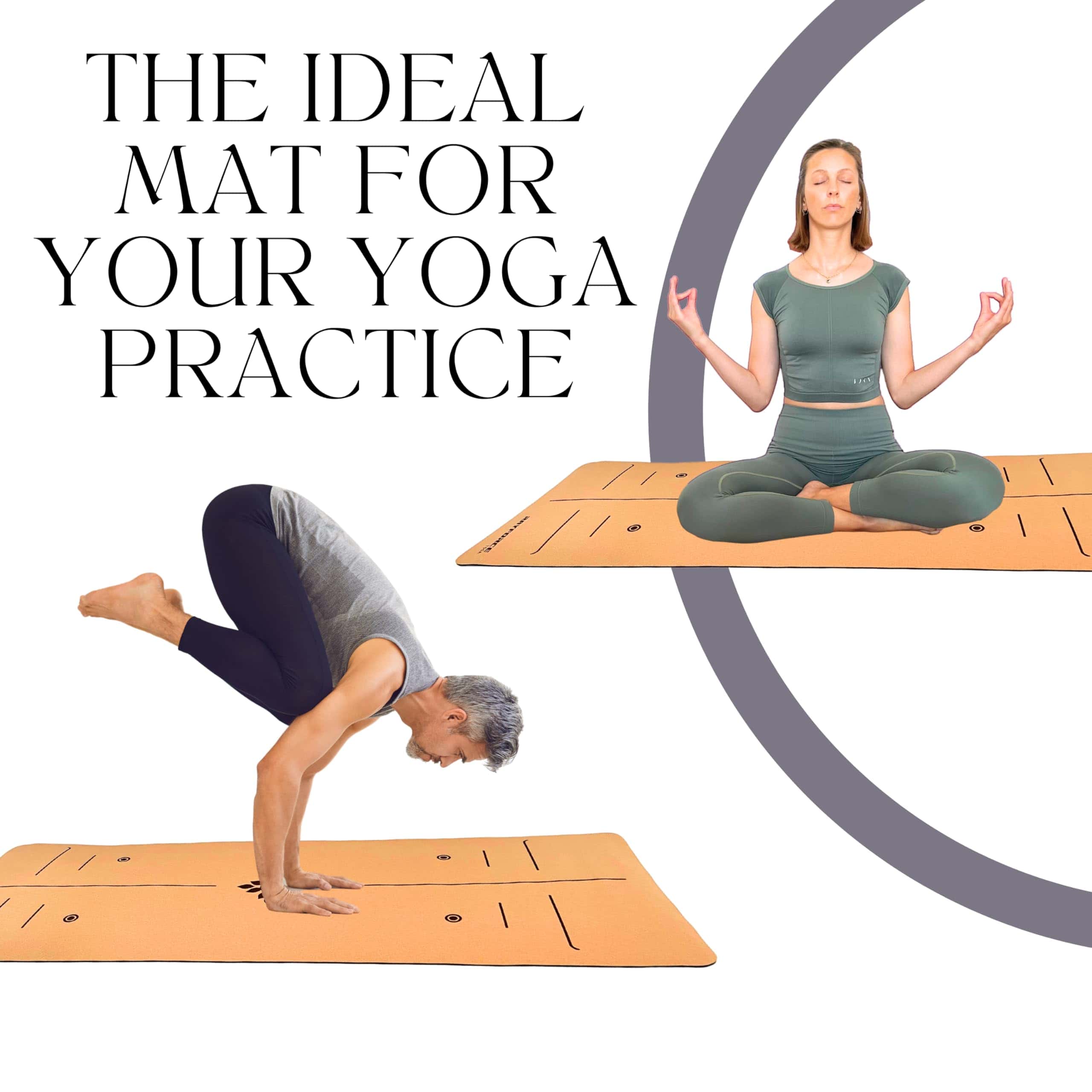 Tapete de Yoga de Corcho y Caucho Premium -Negro - Imagen 7