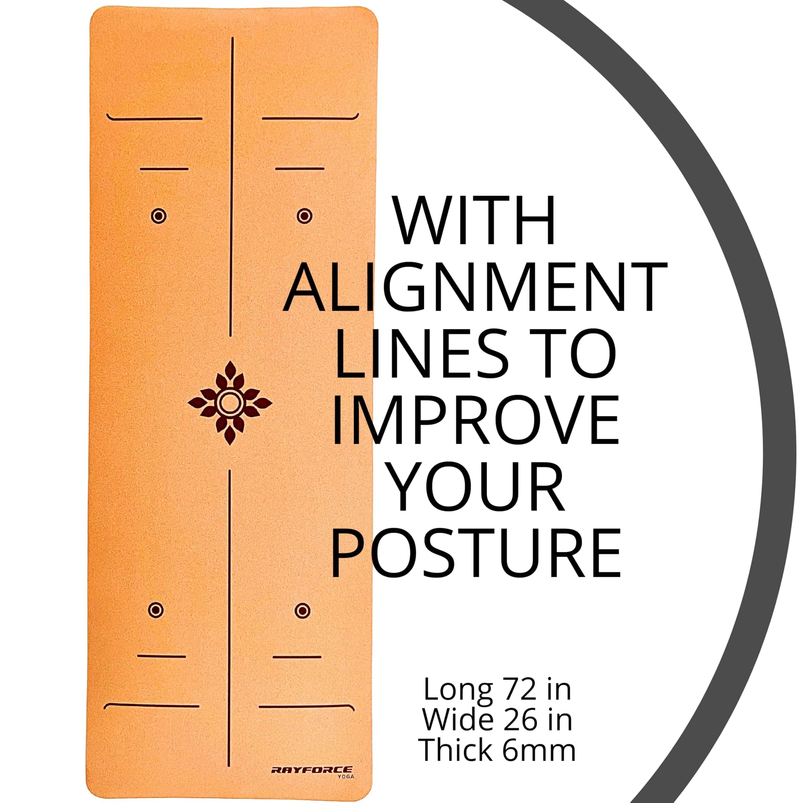 Tapete de Yoga de Corcho y Caucho Premium -Negro - Imagen 3