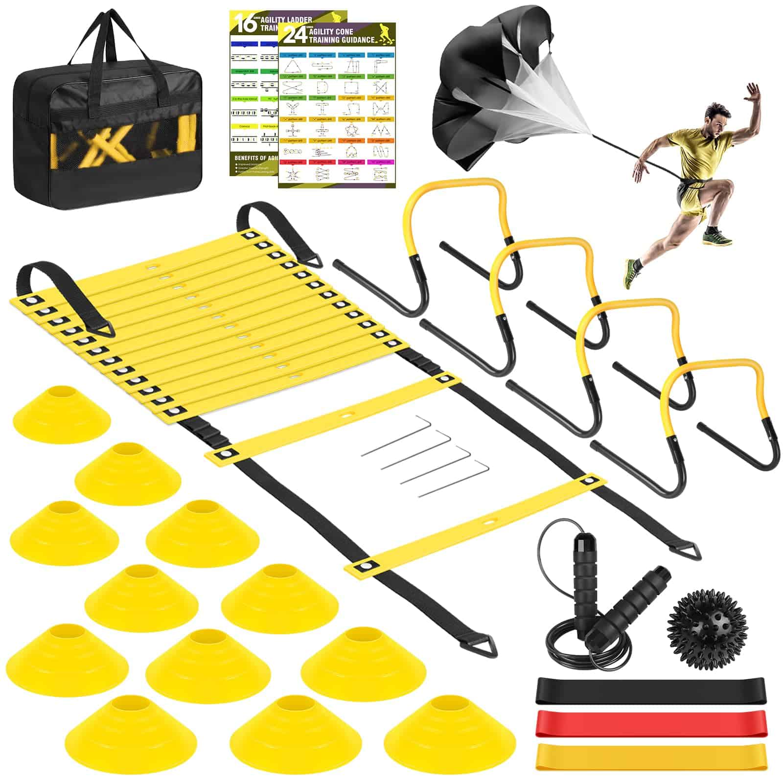 Set de Equipos de Entrenamiento de Velocidad y Agilidad -