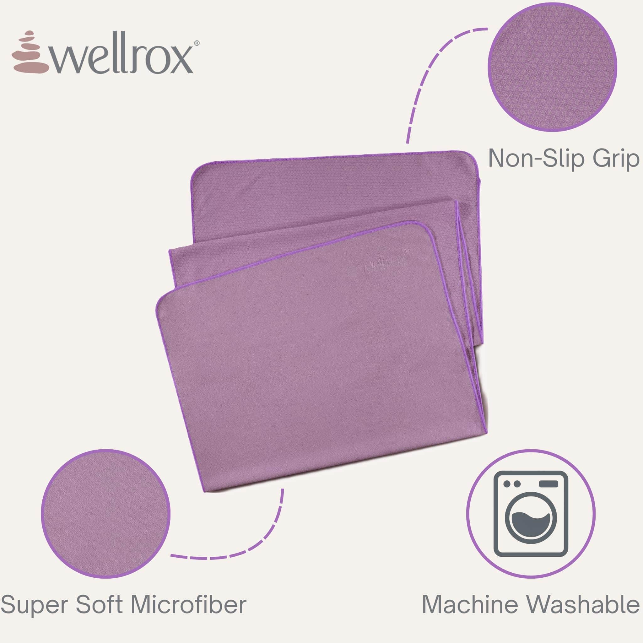 Toalla de Yoga Antideslizante Wellrox - Súper Absorbente - Imagen 5