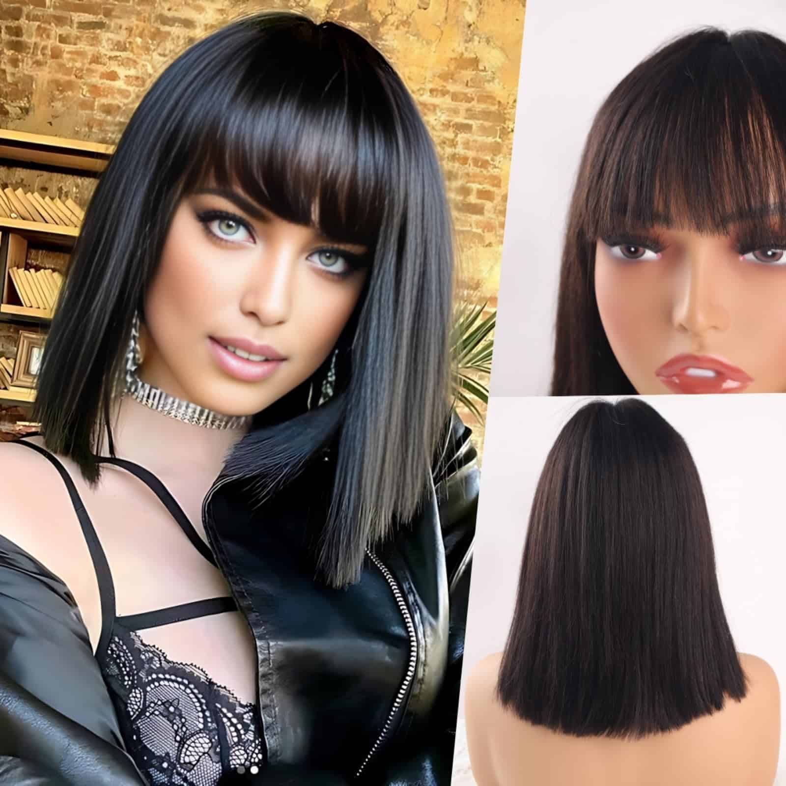 Peluca de cierre de encaje HD COLORSUPIDOL 3x1 con - Imagen 9