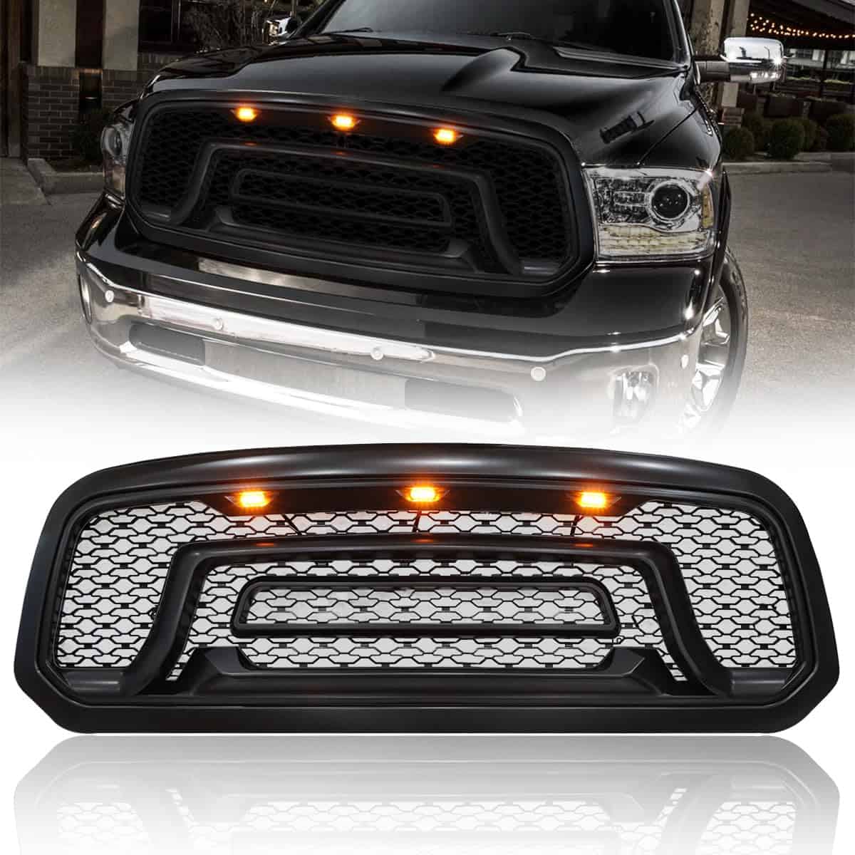 Parrilla Compatible con Ram 1500 2013-2018 Reemplazo de