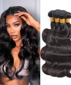 Paquetes de cabello humano ondulado corporal 14 14 16 16