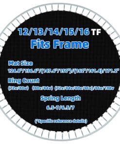 Tapete de Salto de Repuesto para Trampolín con - 14 pies)