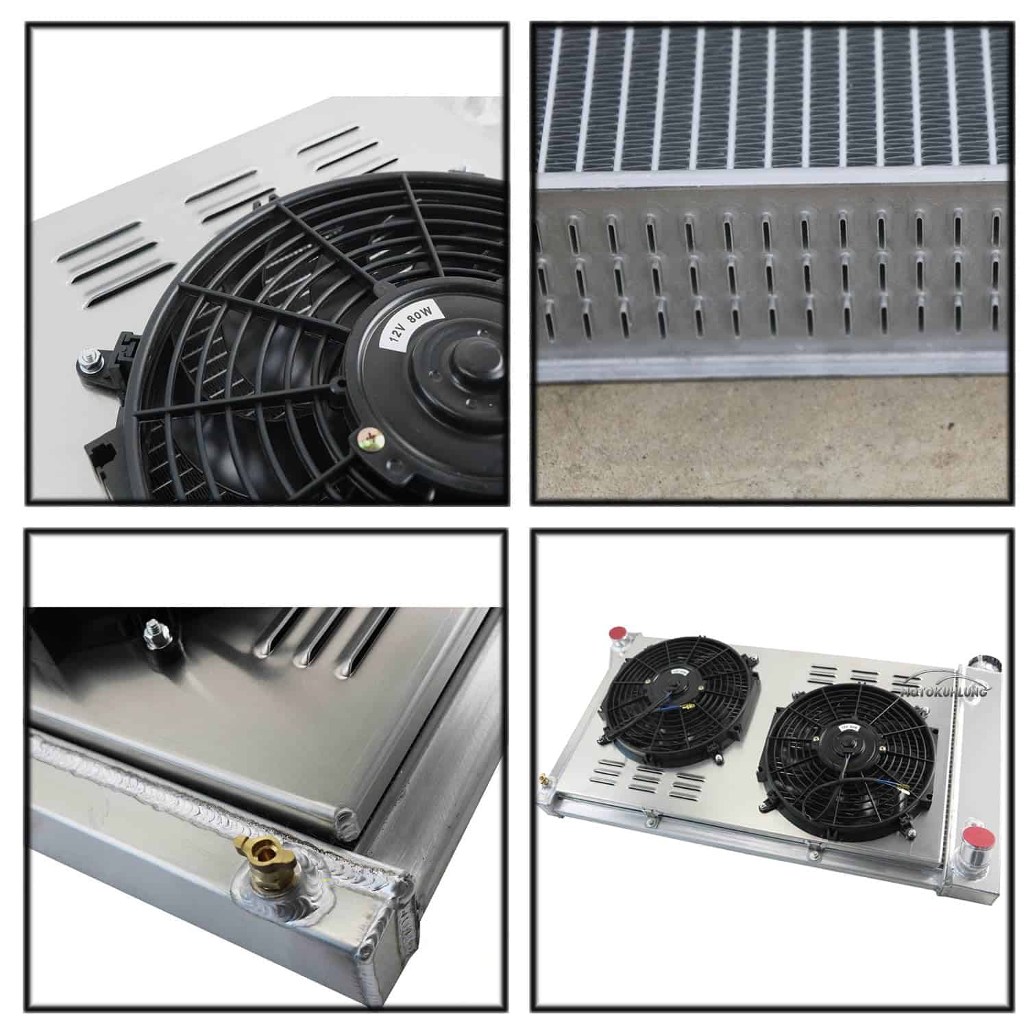 Radiador CC369 de 3 Filas + Ventilador Cáscara Compatible - Imagen 4