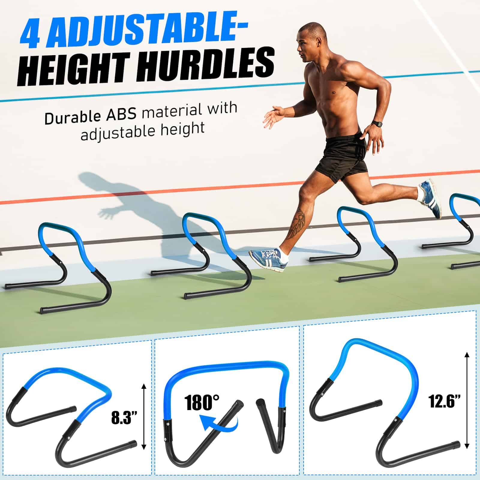 Set de Equipos de Entrenamiento de Agilidad - -Azul - Imagen 5