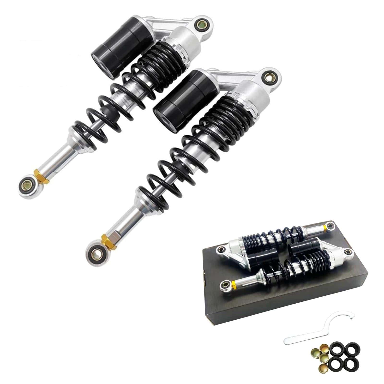 1 par de amortiguadores traseros de aire ajustables de 330 - Imagen 9