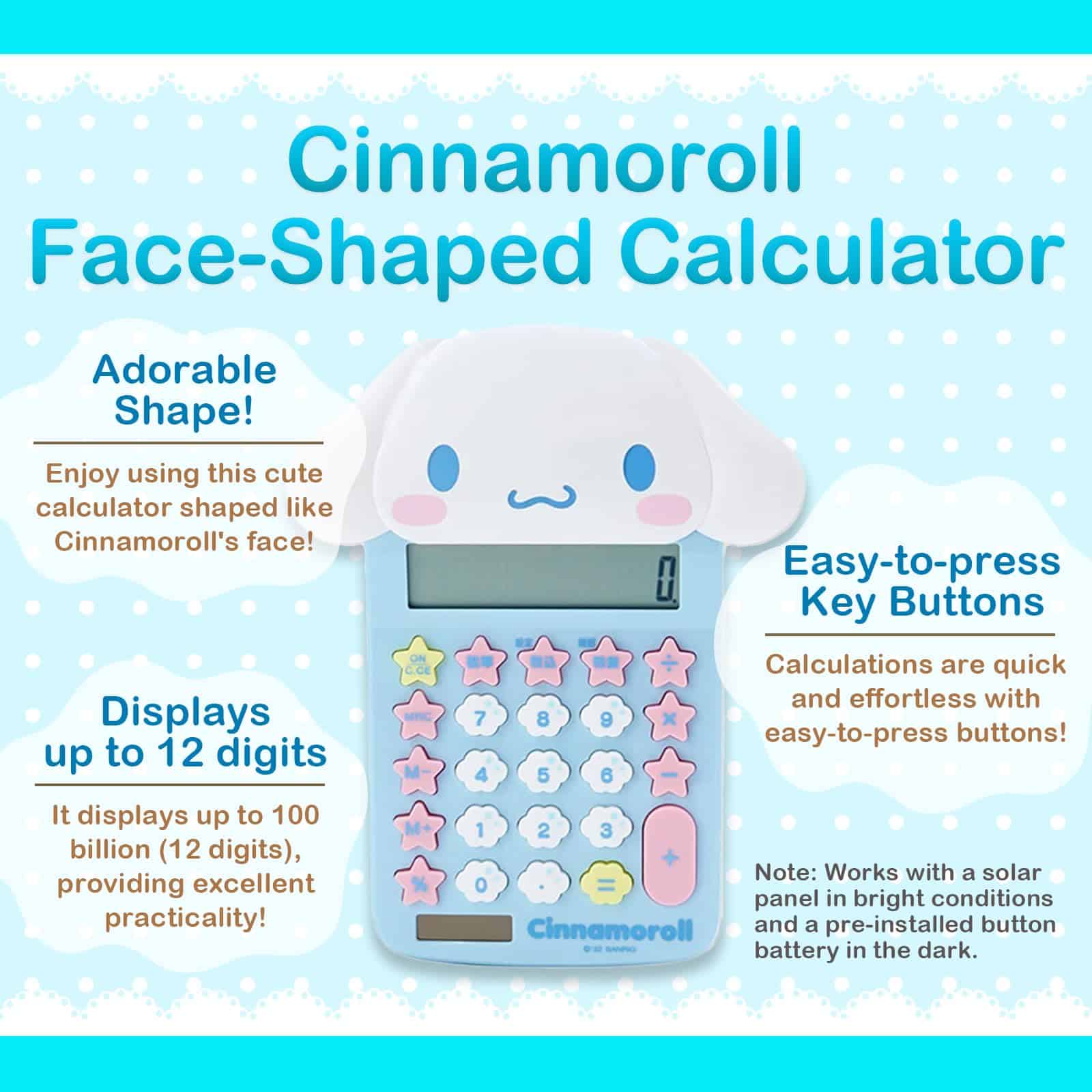 Calculadora en forma de Rostro Sanrio Original (Importación - Imagen 3