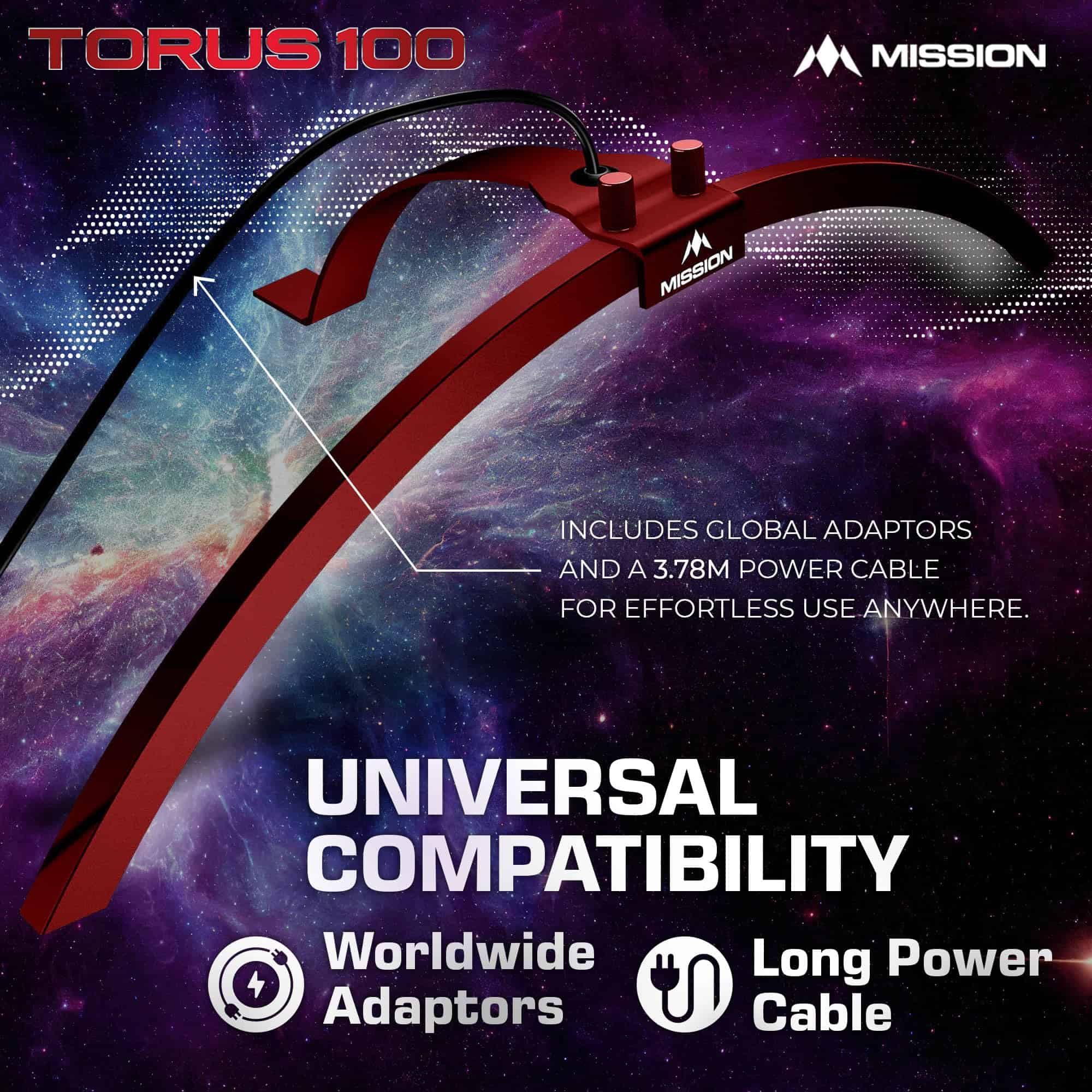 Mission Darts TOR100 Torus 100 | Tablero -Negro - Imagen 5