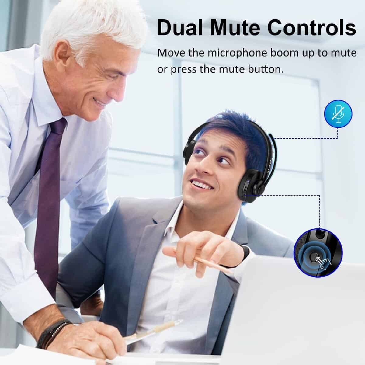 Auriculares Bluetooth con Micrófono con Cancelación de - Imagen 7