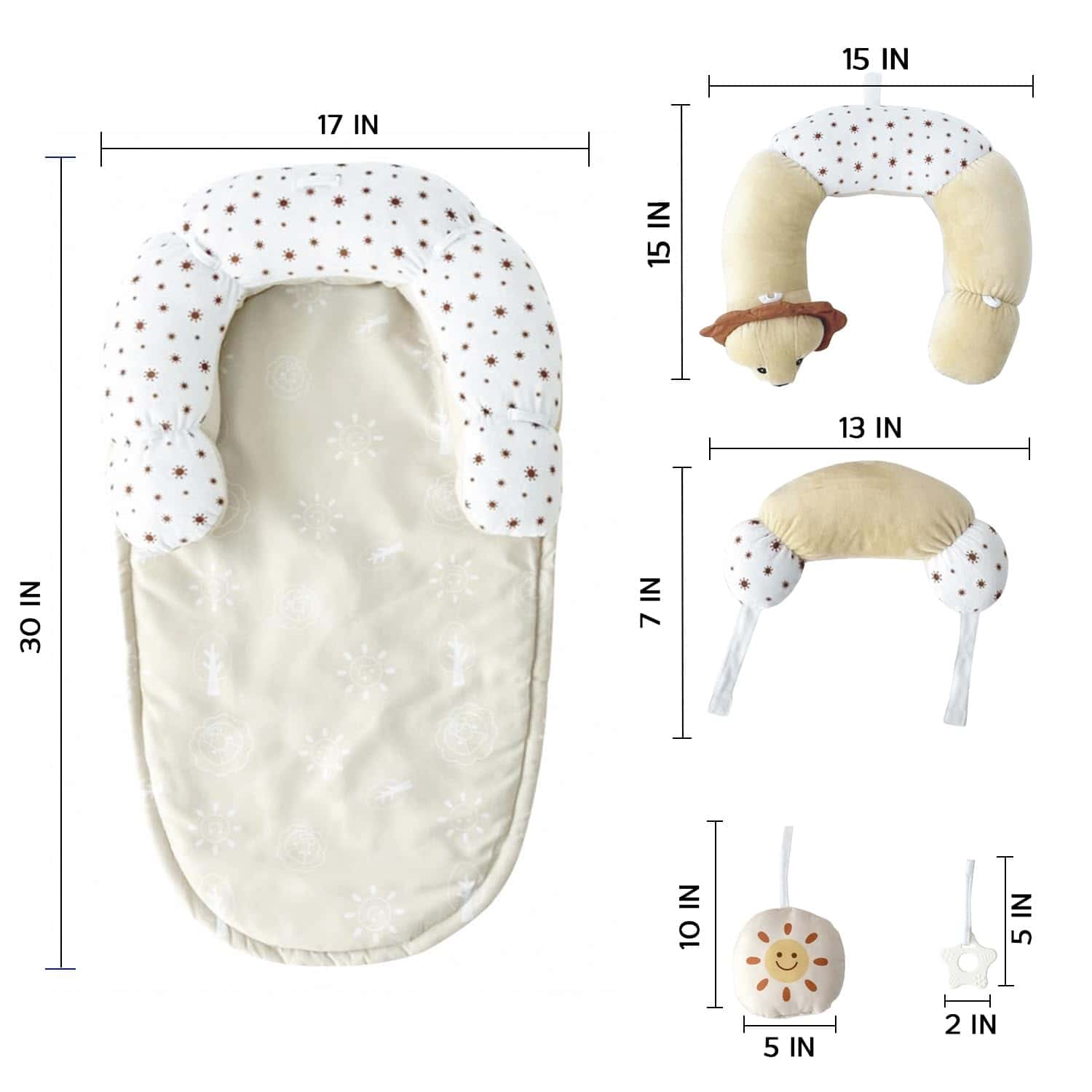 Aila+Aiden Almohadilla de Tiempo Boca Abajo y Soporte para - Imagen 6