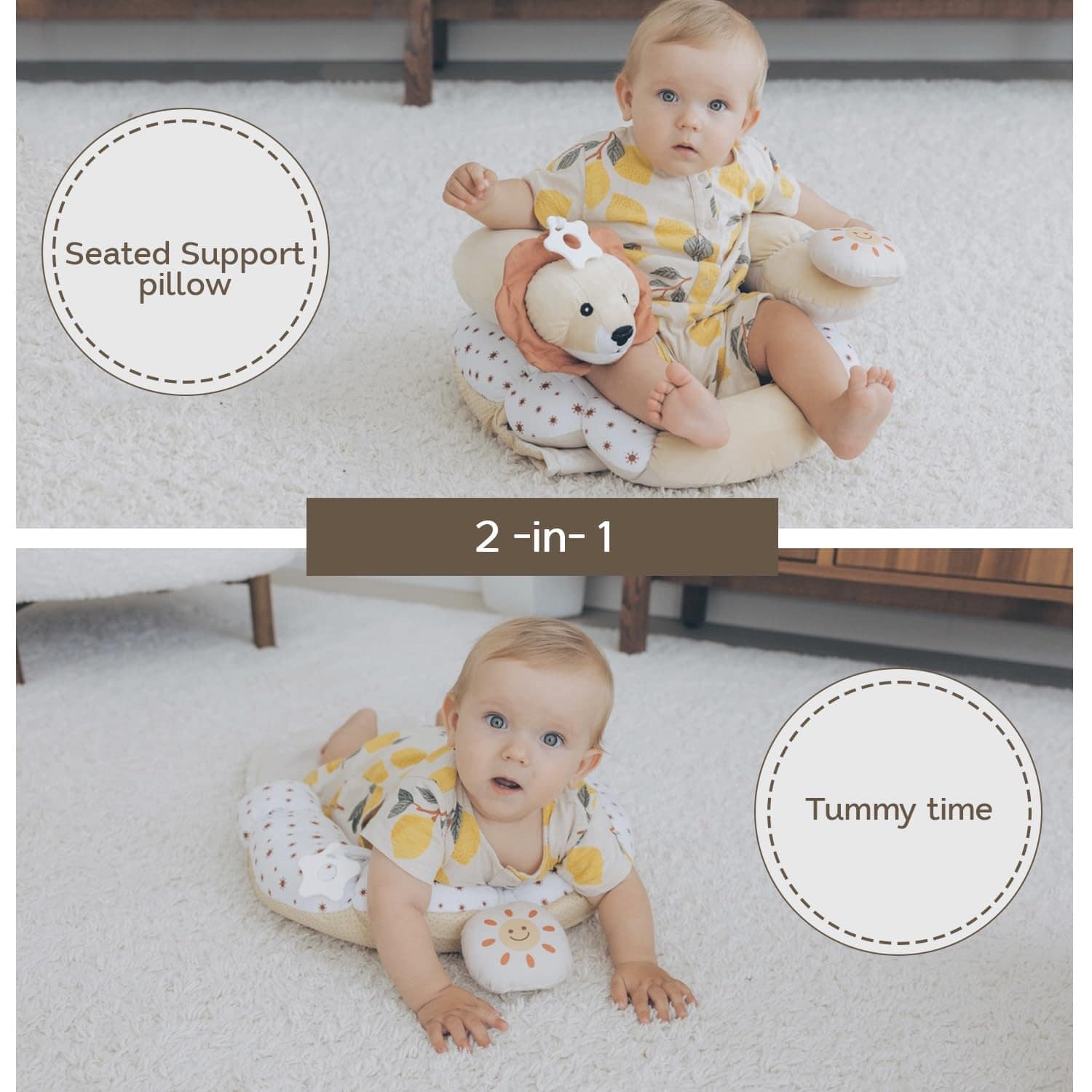 Aila+Aiden Almohadilla de Tiempo Boca Abajo y Soporte para - Imagen 3