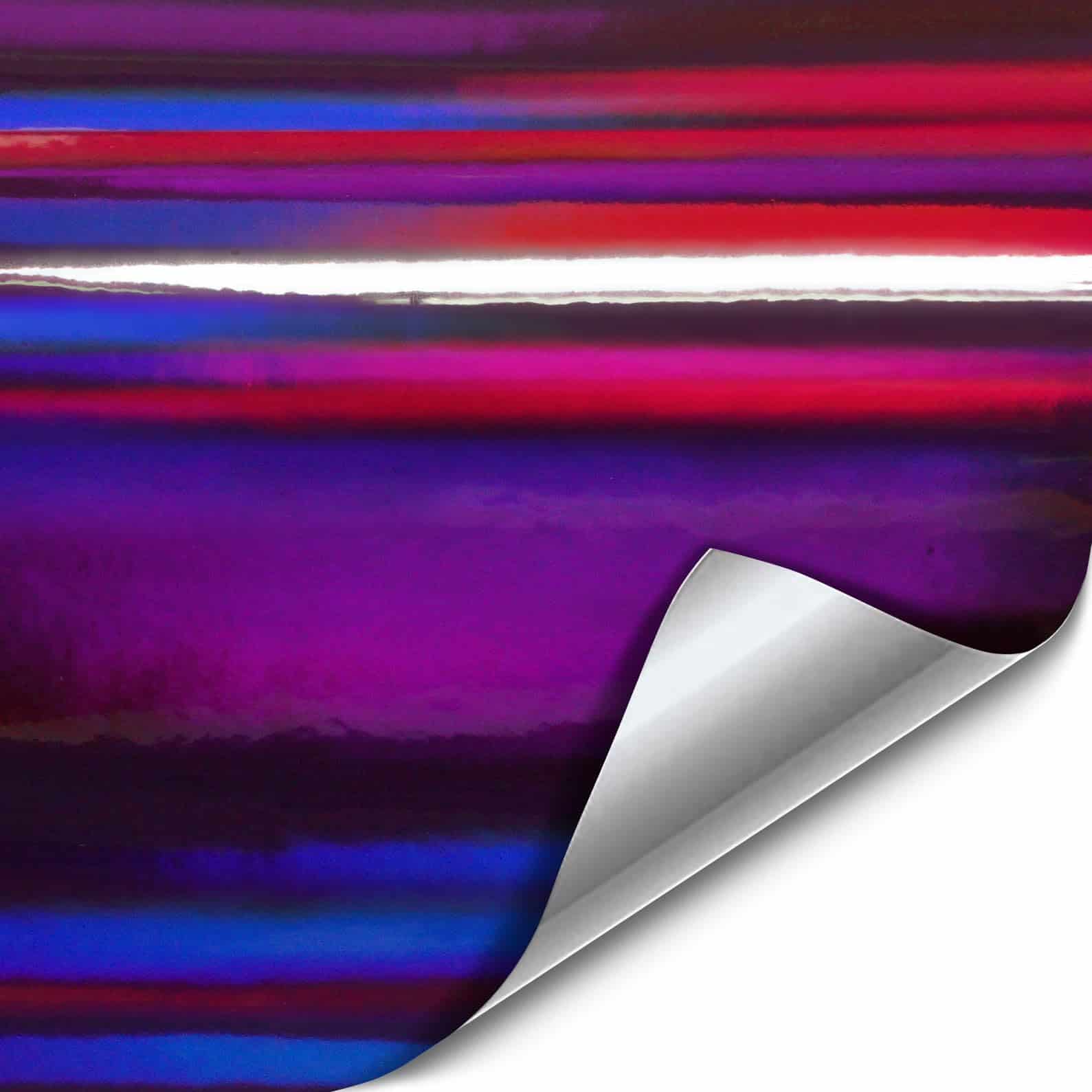 Vinilo Envoltura Cromo Holográfico Morado VViViD DIY