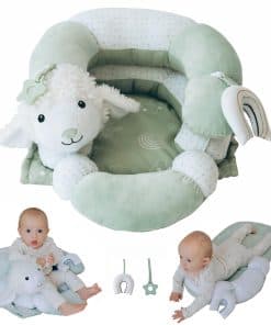 Manta para el tiempo boca abajo y cojines de apoyo para