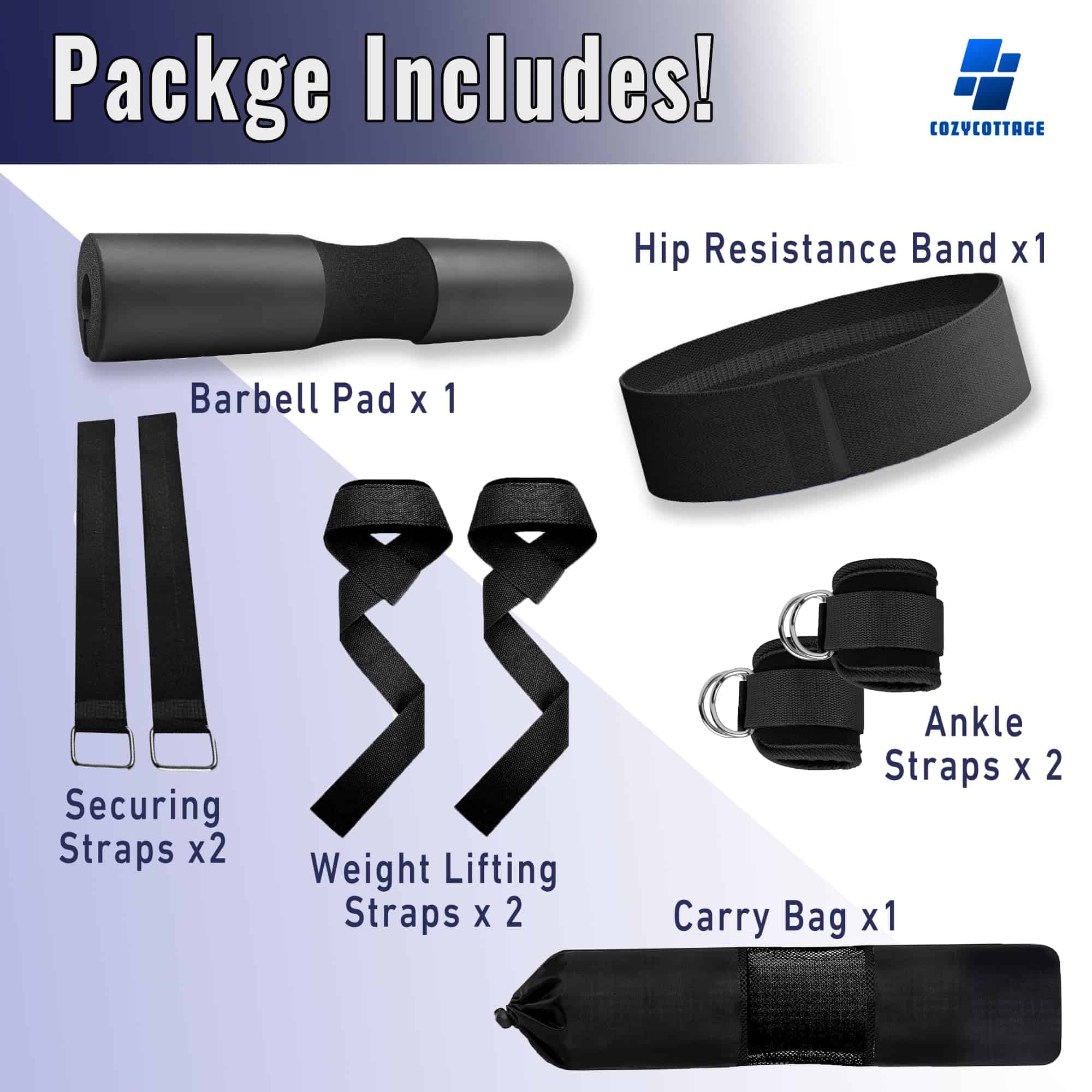 Set de Almohadilla para Barra de pesas para Hip Thrust & - Imagen 3