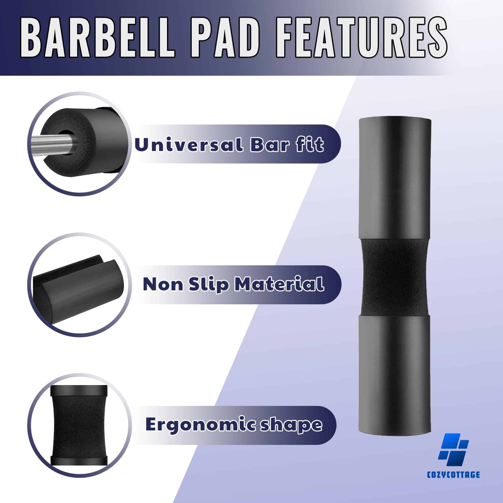 Set de Almohadilla para Barra de pesas para Hip Thrust & - Imagen 6