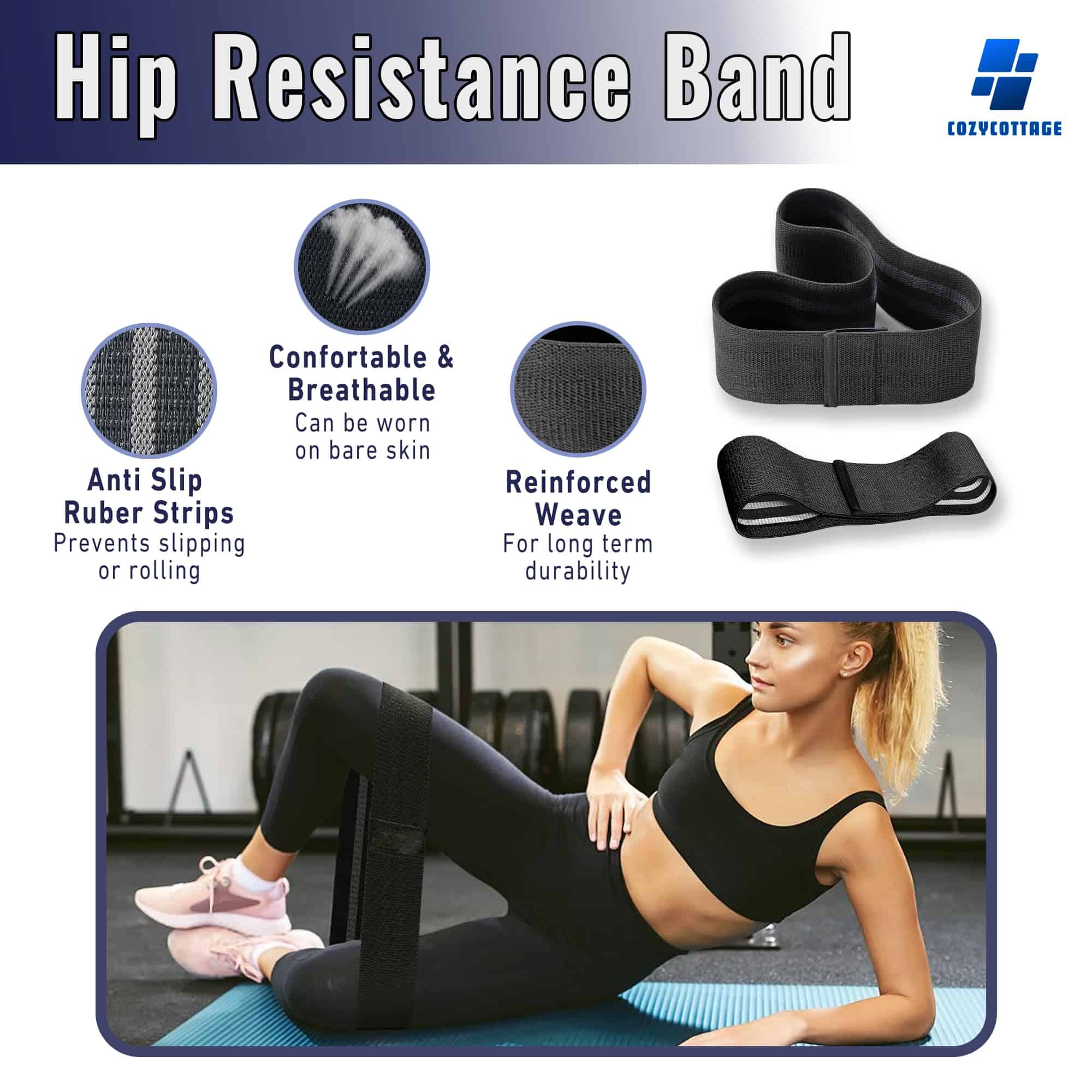 Set de Almohadilla para Barra de pesas para Hip Thrust & - Imagen 8