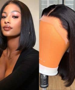 Pelucas de Bob de Cabello Humano de 12 pulgadas 13x4 HD