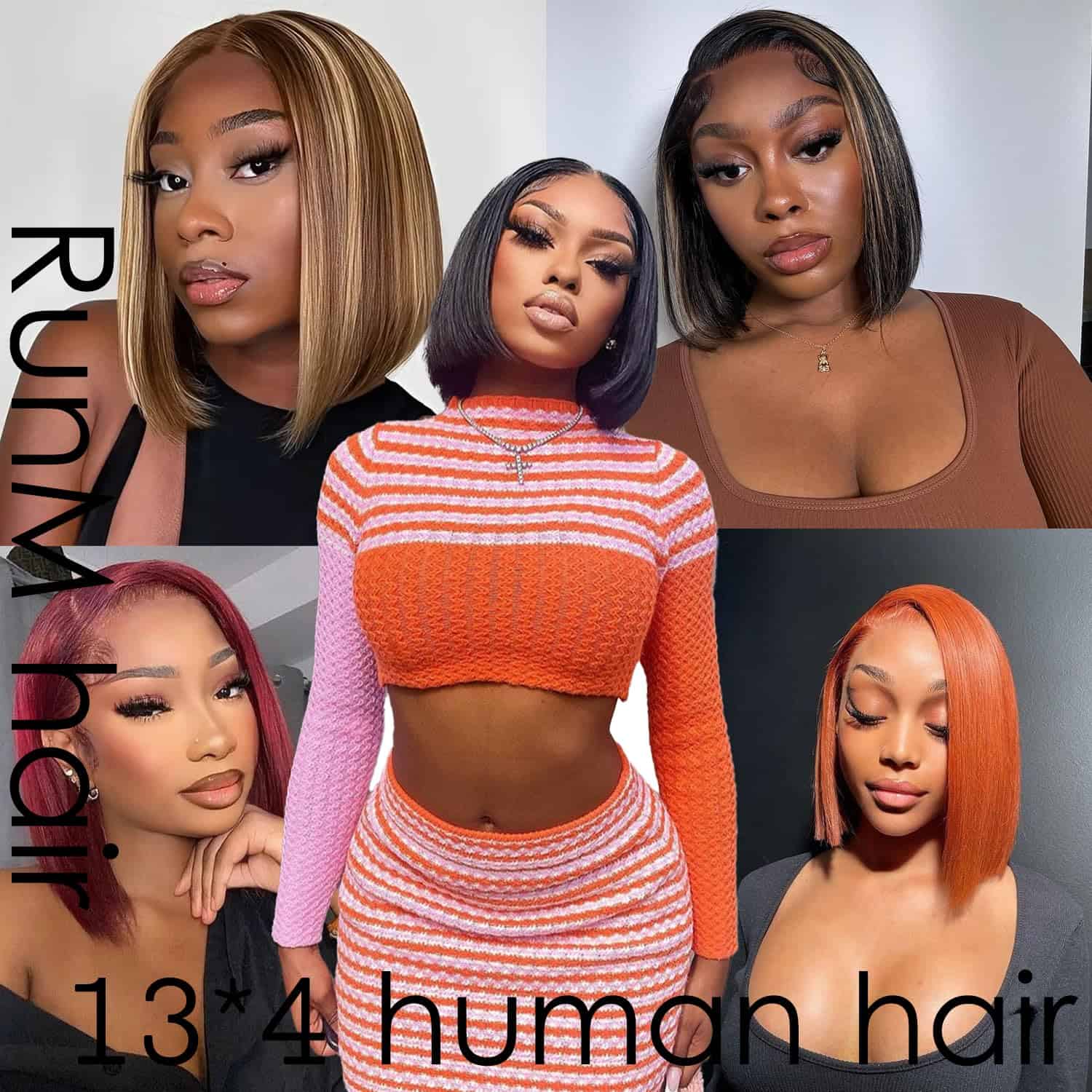 Pelucas de Bob de Cabello Humano de 12 pulgadas 13x4 HD - Imagen 6