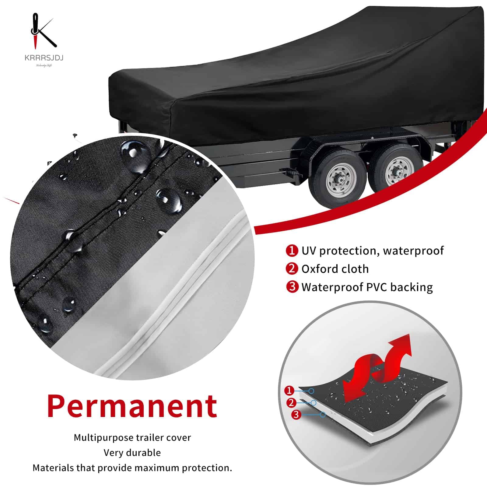 Cubierta para Remolque de Utilidad (con puerta de rampa), - Imagen 4