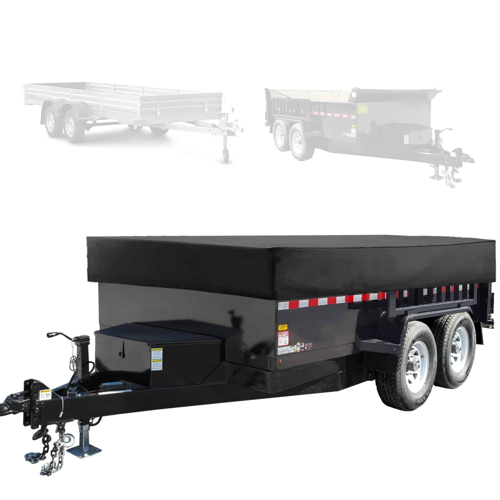 Cubierta para remolque utilitario (sin compuerta de rampa),