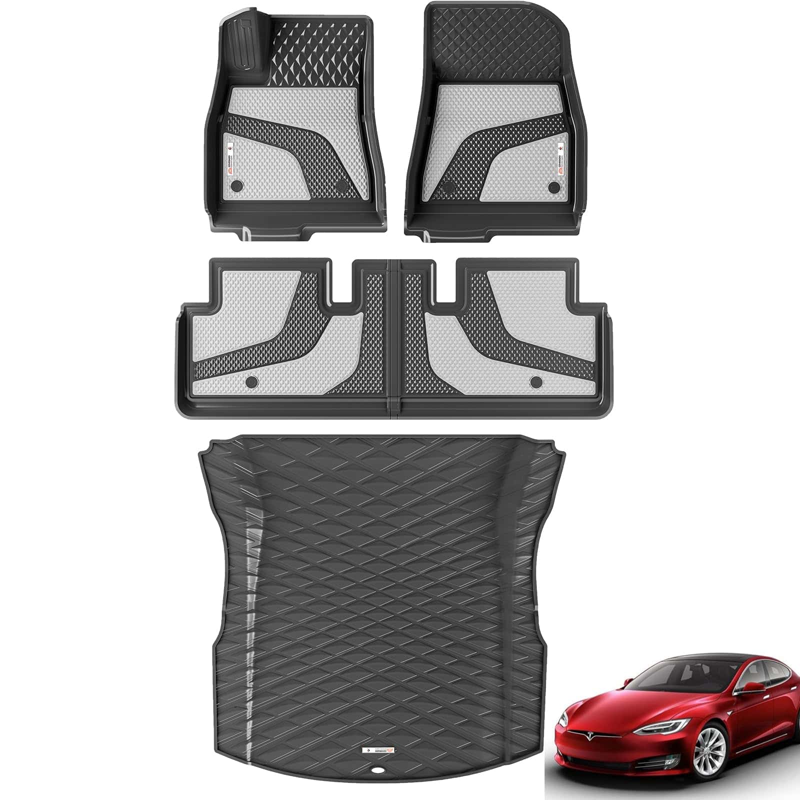 Cubierta de piso para Tesla Model 3 2024, Alfombrillas de