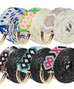 6 Paquetes de Correa de Yoga para Estiramiento -Estilo Geomé