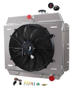 Radiador de aluminio YoApoio compatible con Chevy Bel Air