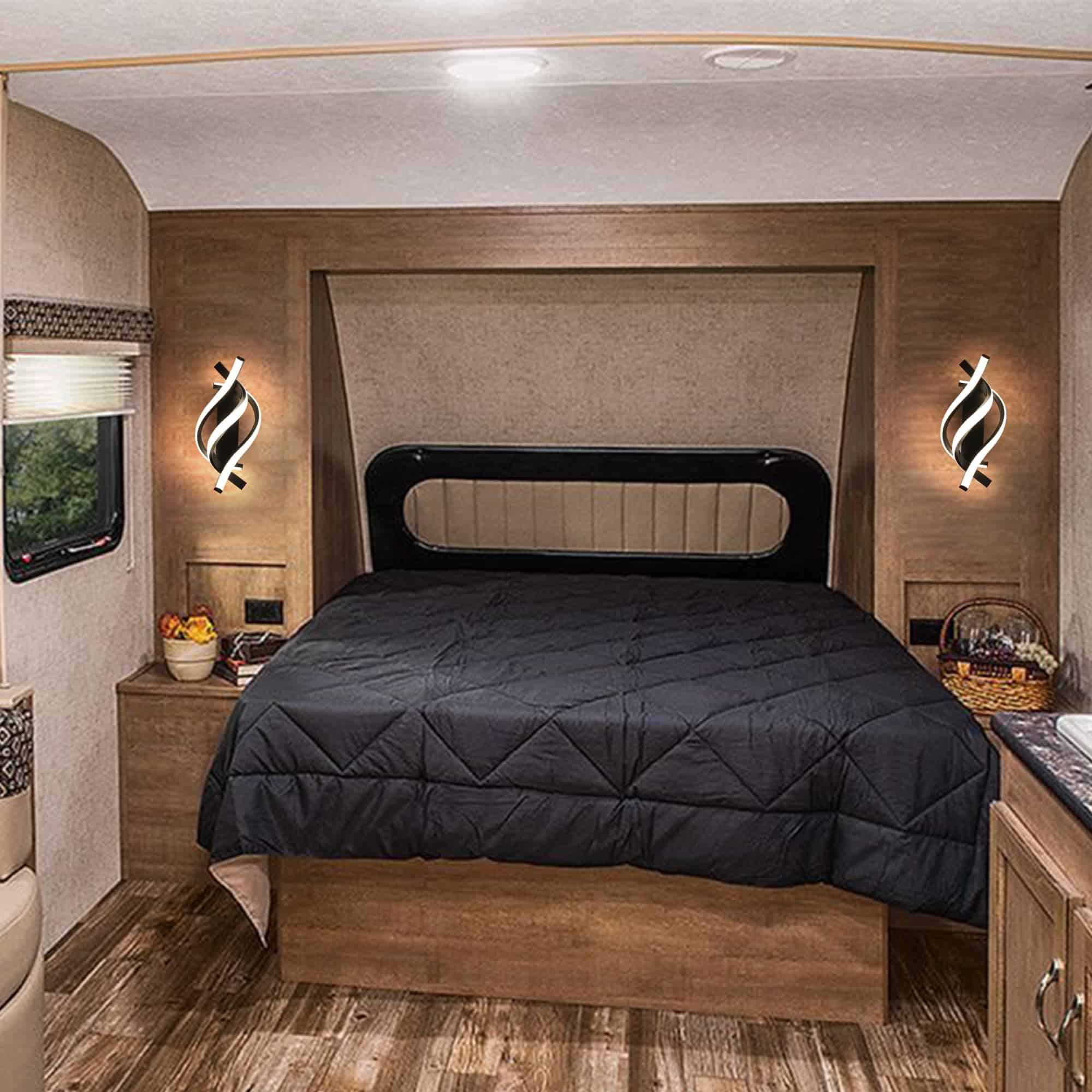 Homdec Lámpara de Pared con Interruptor LED de RV de 12V, - Imagen 10