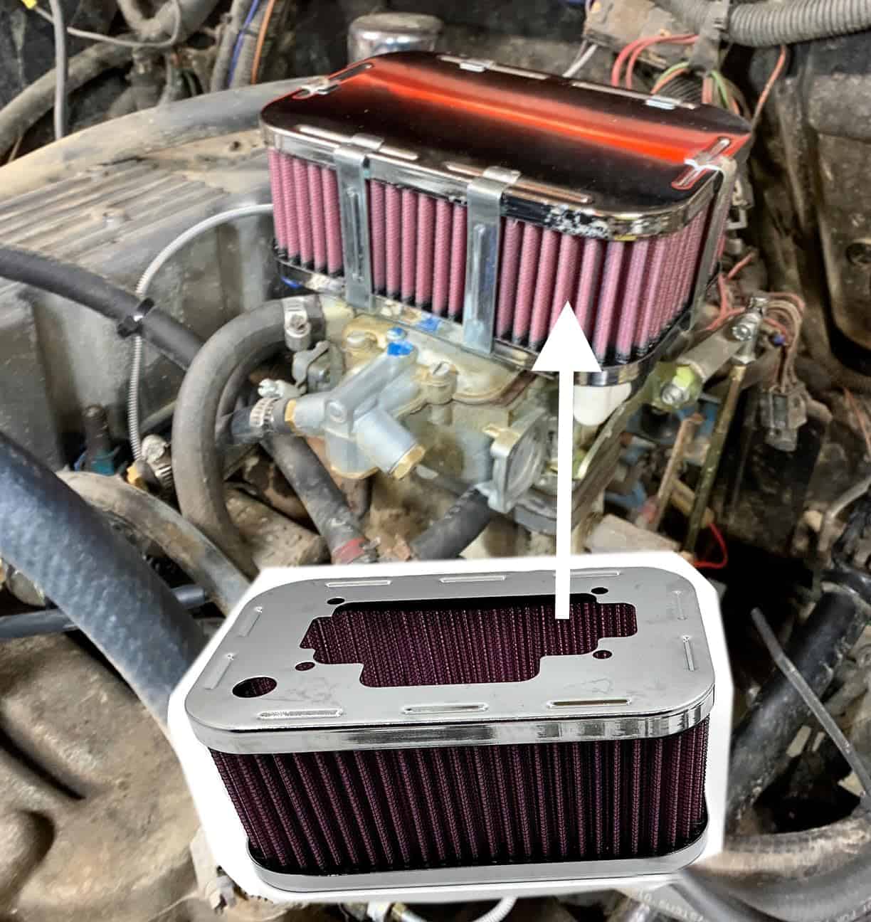 Filtro de aire para carburador We-*ber 32/36 DGV DGAV DGEV - Imagen 4