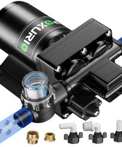 Bomba de Agua para RV POXURIO 6GPM, 70PSI 110V, Bomba de