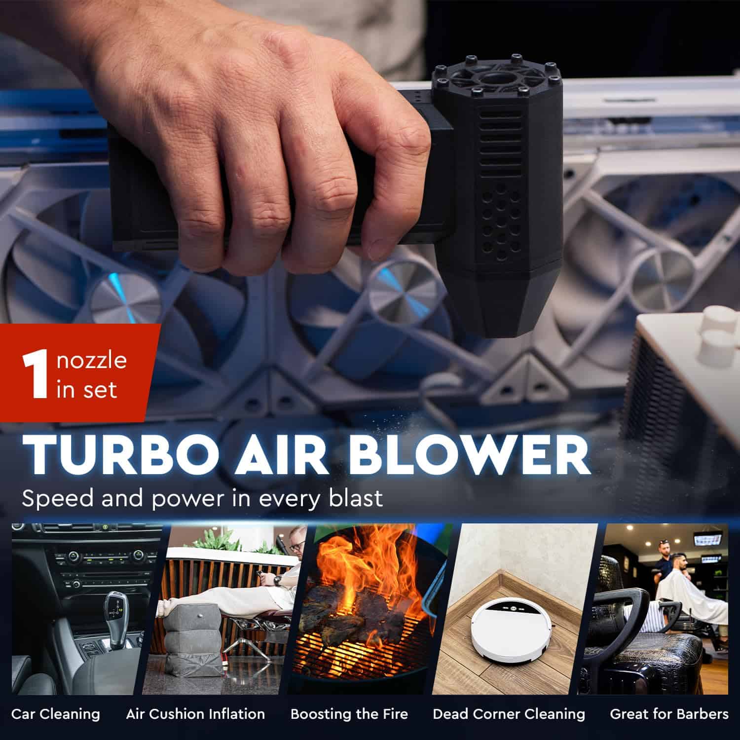 Potente Soplador de Aire Eléctrico para PC - Turbojet - Imagen 4